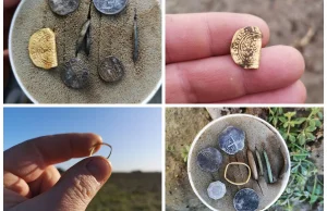 Polski poszukiwacz w UK znajduje niezwykłe złote i srebrne artefakty (GALERIA)
