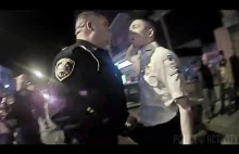 Małe spięcie pomiędzy policjantem a ratownikiem podczas interwencji
