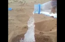 Lód na pustyni w 5 sekund ! ;