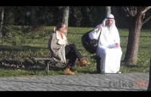 Arab with backpack bomb, crazy prank in Croatia