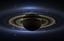 Saturn i ziemia z kosmosu