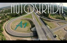 Autostrada A-1 Łódź Widzew już gotowa - Dronem nad A-1