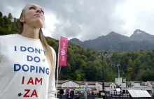 Rosyjska atletka, która nosiła bluzę "I don't do doping" została przyłapana....