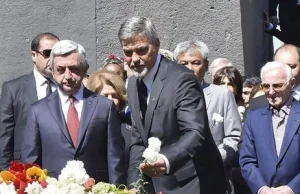 George Clooney uczcił pamięć zamordowanych Ormian