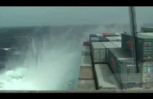 odkształcenia kadłuba statku podczas sztormu
