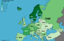 Produkcja elektryczności w Europie