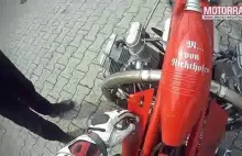 Czerwony Baron - motocykl z silnikiem od samolotu