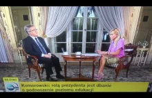 Bronisław Komorowski u Moniki Olejnik 22.04.2015 (TVN24)