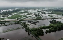 Zalana gmina Bojanów z lotu ptaka [VIDEO