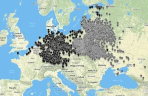 Przejmująca mapa Holocaustu. Naukowcy pokazują ogrom piekielnej machiny Hitlera.