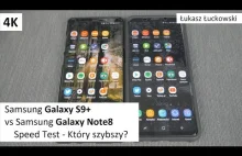 Samsung Galaxy S9+ vs Samsung Galaxy Note8 | Speed Test