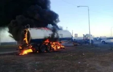 W Argentynie płoną ciężarówki