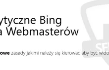 Wytyczne Bing dla Webmasterów - nieoficjalne tłumaczenie z uwagami