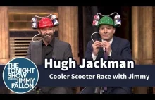 Cooler Scooter Race with Hugh Jackman