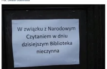 "W związku z Narodowym Czytaniem....