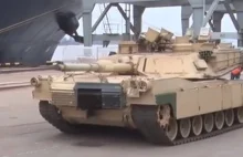 Amerykańskie czołgi i wozy bojowe na Łotwie. Rosyjskie media: "NATO pręży...