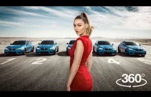 BMW M2 i modelka Gigi Hadid w materiale promocyjnym 360 stopni