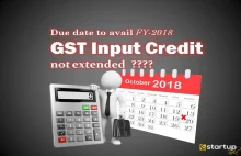 No due date extension to file GST returns for input credit?
