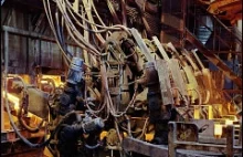 Zdjęcia z poszczególnych etapów wytwarzania stali