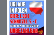Niezwykła reklama Polski! Piwo: 1,50 Euro, Schabowy: 5 Euro. Brak hidżabów!
