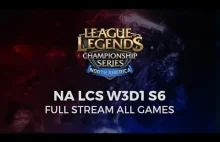 NA LCS Week 3 Full Stream Day 1 Spring Season 6 2016 - Current game TIP ...