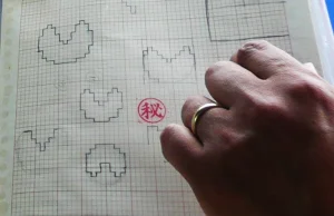 Toru Iwatani : "Oto jak zrobiłem Pac-Mana!". Oryginalne szkice z projektu gry.