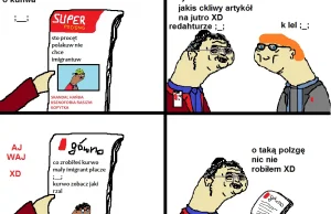 Politykieł jak zwykle w formie, satyrycznie o sytuacji z imigrantami ;)