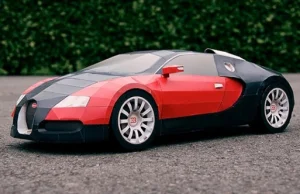 Papierowy Bugatti Veyron – zbuduj własnego - szablon i instrukcja