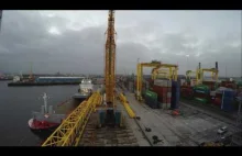 STS CRANE RISE UP..TIMELAPSE proces budowy 700 tonowego dzwigu/suwnicy portowej