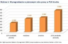 Ile można zarobić w pierwszej pracy?