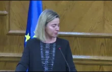„żelazna dama” Unii Europejskiej: Mogherini poryczała się i wyszła