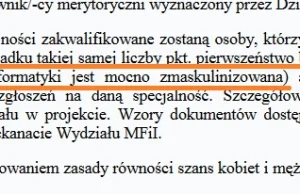 Równouprawnienie według UMCS