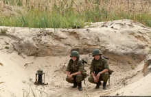 Trening żołnierzy artylerii na rosyjskich poligonach