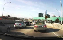 Wściekły kierowca na autostradzie