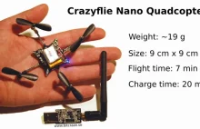 Crazyflie, niesamowicie mały, zwrotny i szybki quadrocopter