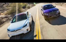 Bentley Bentayga vs.Tesla Model X P90D [ANG]