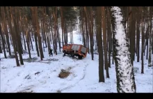 Drift wozem strażackim po śniegu :)