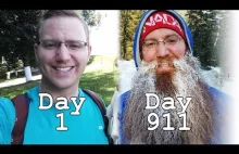 chłop nie goli się przez 911 dni- time lapse