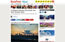 Portal BuzzFeed reklamuje polską stolicę. „Warszawa, wasze nowe ulubione miasto"