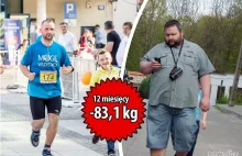 Jeszcze rok temu ważył 175kg. Niedawno przebiegł półmaraton! Mistrz odchudzania!