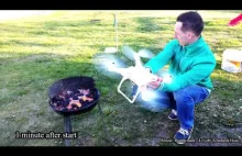 How to light a grill with a quadrocopter DJI Phantom 2 - Jak rozpalić g...
