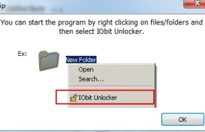 IObit Unlocker-Free utility to unlock "Access Denied" file or folder