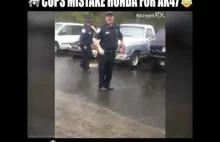 Amerykańscy policjanci pomylili Hondę z kałachem.