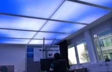 Sztuczne niebo - dynamiczne oświetlenie przestrzeni biurowej
