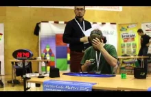 Michał Herman - 3rd place(1:07.82) 3x3x3 bld on Warsaw Cube Masters 2015