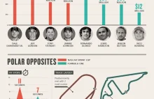 Ciekawa infografika Red Bulla porównująca NASCAR i F1