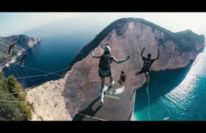 DREAM WALKER III - skoki linowe i BASE jumping z klifu na wyspie Zakynthos