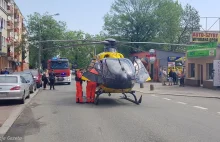 Helikopter LPR lądował w centrum Opola, z braku wolnej karetki. Uległ awarii.