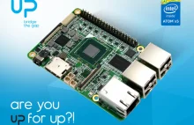 UP board, czyli płytka z Intel Atom X5-8300 à la Raspberry PI na kickstarterze.