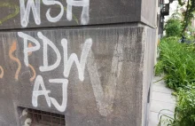 Hitlerowskie graffiti przetrwało w Krakowie ponad 70 lat. Teraz zaczyna znikać